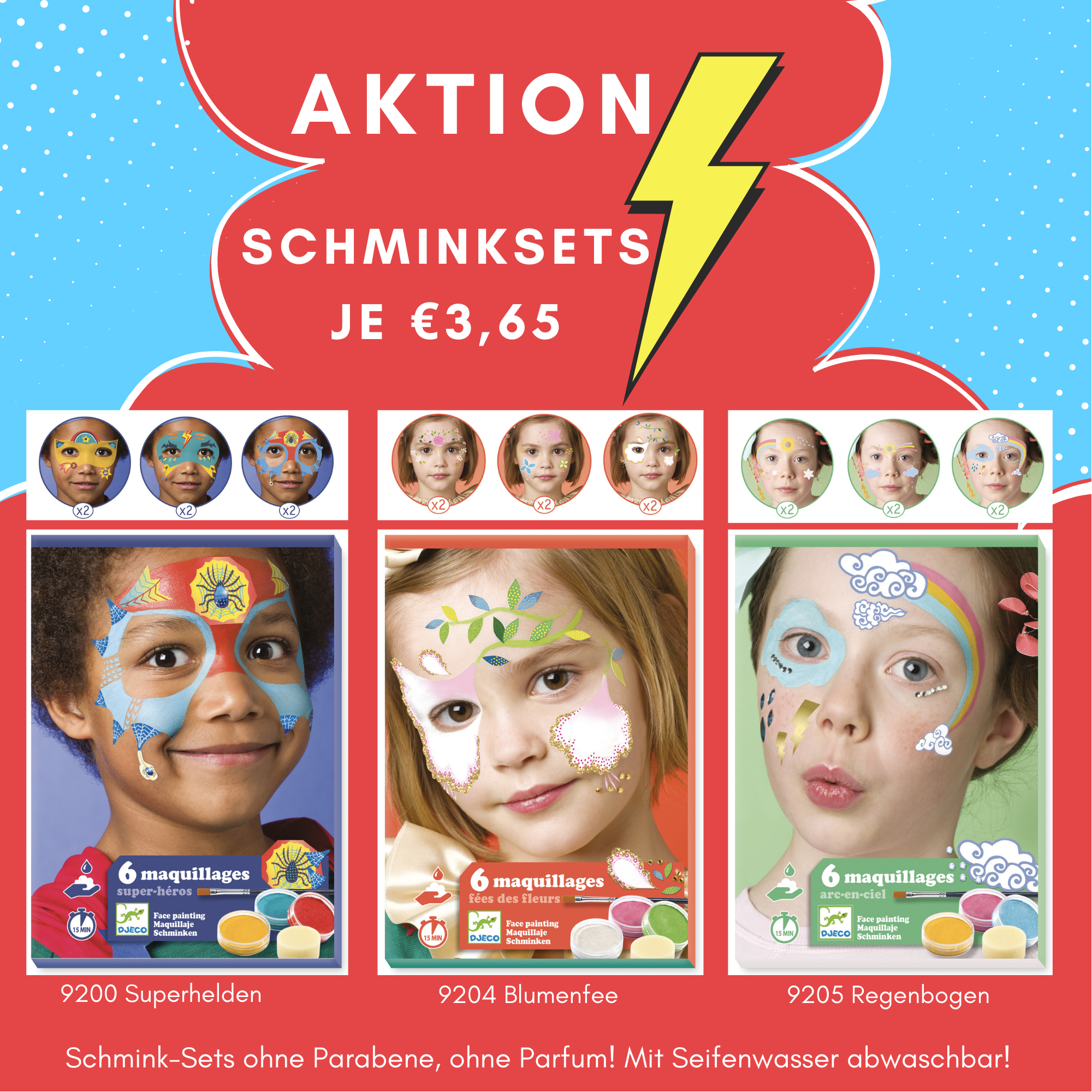 - Textbilder - Aktion Schminksets